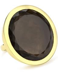 Charmed Circle Smoky Quartz Vintage Disc Ring