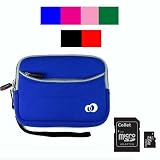 (2 in 1 Memory Deluxe) Mini Glove Camera Case for Sony Cyber-shot Panasonic DMC FX Panasonic DMC LX Casio Exilim Fujifilm FinePix Canon Powershot Olympus Stylus Nikon Coolpix Camera Case + 1GB microSD Memory Card w/ SD Adapter