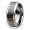 Ridged Edge Brushed & Polished Tungsten Carbide Ring (9.0 mm) - Size 8.0