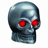 Pilot Automotive CZ-122R Skull Windshield Washer Nozzle with Red LED Light