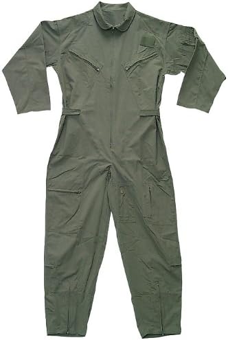 US Air Force Style Military Camouflage Flight Suit Coveralls (Olive Drab, 5X-Large)