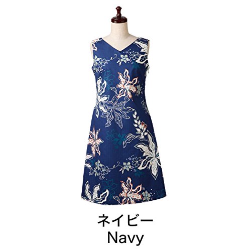 かりゆしウェア レディース (沖縄版アロハシャツ) ワンピース クロトンスター