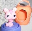 Littlest PET Shop - Pink Bunny Rabbit Mcdonald's Happy Meal Doll Toy