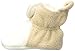 Luvable Friends baby girls Cozy Fleece Booties Slipper Sock, Cream Tan, 0-6 Months Infant US