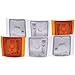 Anzo USA 521029 GMC Euro 6 Pcs (4 White 2 Yellow) Corner Light Assembly - (Sold in Pairs)