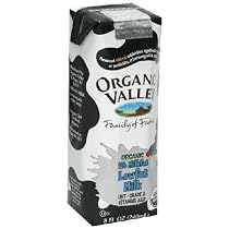 Organic Valley Organic 1% Lowfat Single Serve Milk, 8-Ounce Aseptic Cartons (Pack of 24)