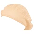Cool Knit Sequins Summer Light Beret Hat Dance Light Peach