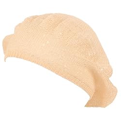 Cool Knit Sequins Summer Light Beret Hat Dance Light Peach