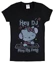 Hello Kitty Hey DJ Play My Song Junior Women's V-Neck T-Shirt