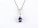 14K .40 CTW Pear Shaped Tanzanite & Diamond Pendant