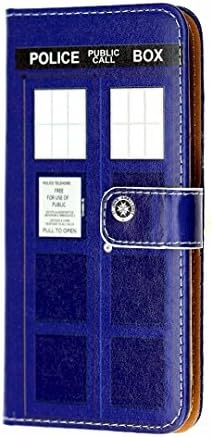 Note 5 Wallet Case, CASEVEREST Leather Slim Book Wallet Case with Cash Card Slots Flip Cover and Kickstand Folio Cover Tardis Blue Police Call Box Pattern Pouch Case Cover Galaxy Note 5 Doctor Who