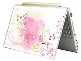Bundle Monster Laptop Notebook Skin Sticker Cover Art Decal – 12″ 14″ 15″ 17″ – Fit HP Dell Asus Compaq – Heart Flame