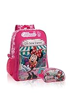 Disney Mochila + Estuche Minnie Sew (Multicolor)