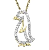 14k Yellow Gold Diamond Penguin Pendant (.03 cttw, I J Color, I2 I3 Clarity), 18 4157yh8pkFL. SL160 14k Yellow Gold Diamond Penguin Pendant (.03 cttw, I J Color, I2 I3 Clarity), 18