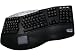 ADESSO Truform Pro USB Ergonomic Contoured Mutimedia Touchpad Keyboard Black