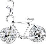 14k Gold Diamond Bicycle Charm (1/10 cttw)