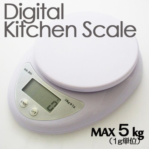 デジタルキッチンスケール☆５Kgまで1ｇ単位★風袋機能付