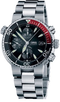 Oris TT1 Divers Titan Chronograph Mens Watch 674-7542-7054MB, Oris Watches, Mens Watches,Mens Oris Watches