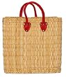 Moroccan Straw Summer Beach / Shopper / Tote Bag 14.5"x14.5"x12.5"