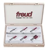 Freud 91-102 6-Piece Double-Flute Straight Bit Set