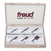 Freud 91-102 6-Piece Double-Flute Straight Bit Set