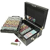 500 Chip Tri-Color Suit Set w/ Beautiful Mahogany Case