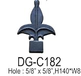 GudCraft Fence Gate Cast Iron Decor Finial Assortment Decor