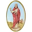 Car Visor Clip - Saint Barbara - 1.75"x1.0" - Clip on