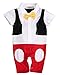 StylesILove Baby Boy 3D Bowtie Mickey Inspired Photo Prop Romper Onesie