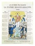 Illustrated Lyric Sheet for a Song Dedicated to the Workers, 1848 Giclee Poster Print by French School, 18x24