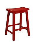 Powell Color Story Schoolhouse-Style Counter Stool, Crimson Red