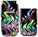 Color Flame on Black - Nokia 6061 Faceplate Cell Phone Cover
