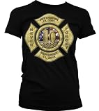 September 11th Firefighters Emblem, 10 Years Never Forget T-shirt, 9-11 Memorial Juniors Shirt