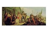 Alexander the Great (356-23 BC) and Porus Giclee Poster Print by Francesco Fontebasso, 24x18
