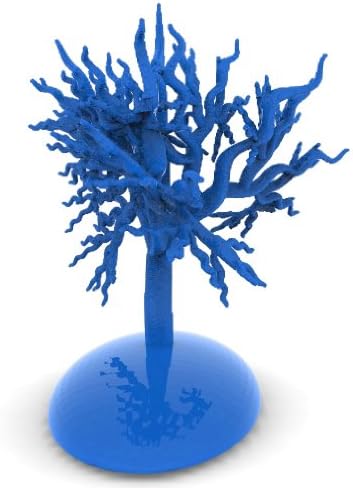 3D Printed Tree Sculpture, Blue