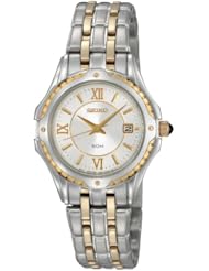 Seiko Womens SXDC36 Two-Tone Le Grand Sport White Dial Watch