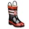 Youth Umar Fireman Rain Boots - Red/Black