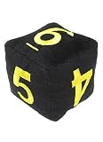5 &acute; 6 Sided Fuzzy Dice ( Black With Gold ) - B000B92G70