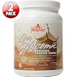 Betty Lou's Low Glycemic Whey Protein Shake Powder Chocolate Flavor 2 Count - 22.75 oz. Each 30 Total Servings