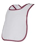 Rabbit Skins 1003 Infant Snap Bib w/ Contrast Color Binding