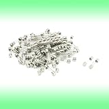 uxcell 100個セット 　グラス　チューブ　ヒューズ　ファスト溶接線タイプ　250V 0.5Amp　 5 x 20mm