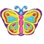 Bright Butterfly 18 Inch Foil Balloon
