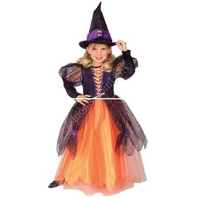 Cute Kids Halloween Costume Long Dress Pretty Charm School Pumpkin Witch Outfit Girls and Toddlers Cute Kids Halloween Costume Long Dress Pretty Charm School Pumpkin Witch Outfit Girls and Toddlers