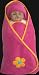 Cozyosko baby blanket wrap Pink flower