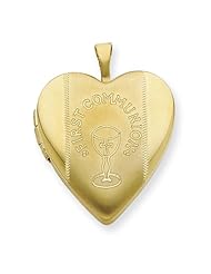 1/20 Gold Filled 20mm First Communion Heart Locket