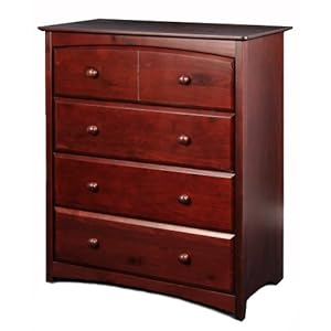 Stork Craft Beatrice 4 Drawer Chest Cherry