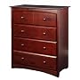 Stork Craft Beatrice Four Drawer Chest in Cherry
