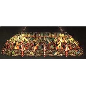 LAMPS BEAUTIFUL Tiffany Style Dragonfly Billiards Pool Table Island Light by Meyda... by LAMPS BEAUTIFUL