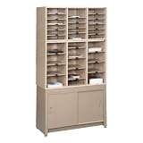 Datum Filing Systems Mail Master Literature Sorting Rack w/ Storage