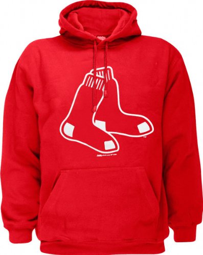 Boston Red Sox Red Primary Logo Hooded Sweatshirt